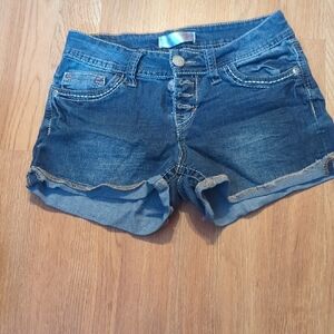 No Boundaries Dark Blue Jean Shorts